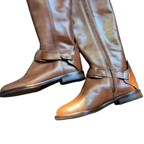 NEW Tory Burch Women's Colton Leather Riding Boots Size 5M - Picture 4 of 10